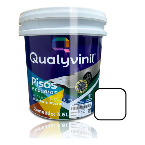 Tinta Qualyvinil Premium Ideal para chão Externo e Quadras Base Agua ...