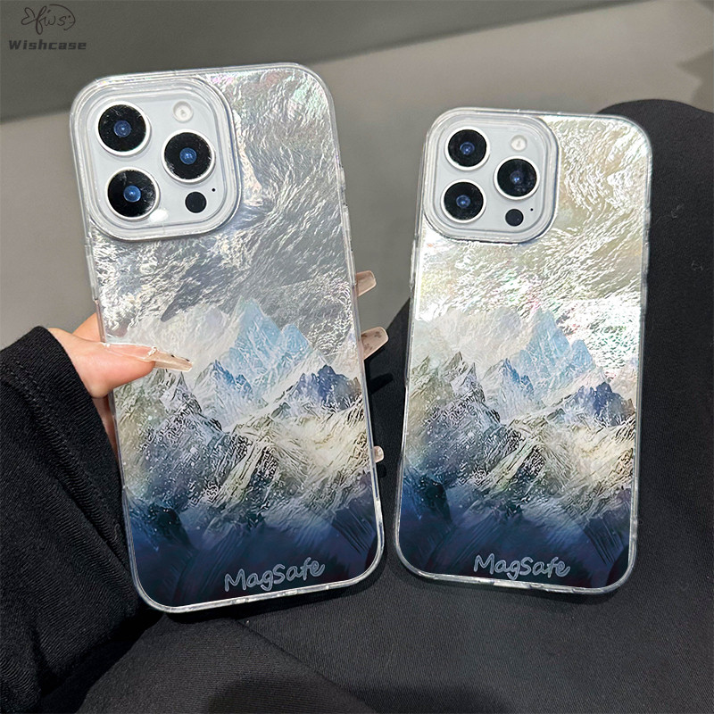 SoftCase Para Samsung A17 A07 A16 A15 A56 A36 A55 5G A54 A14 A05S A34 A35 A32 A13 A04E Iceberg Caso Com Desejo Glaciar