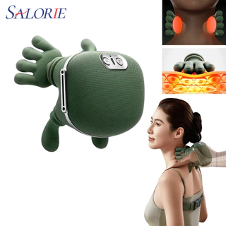 Salorie Pescoço Ombro Massageador Sem Fio Amassar Massagem Compressa Quente Muscular Relaxar