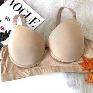Kit C/2 Sutiã Reforçado Plus Size Com Bojo Liso Alça Reforçada 3 Fechos Luxo
