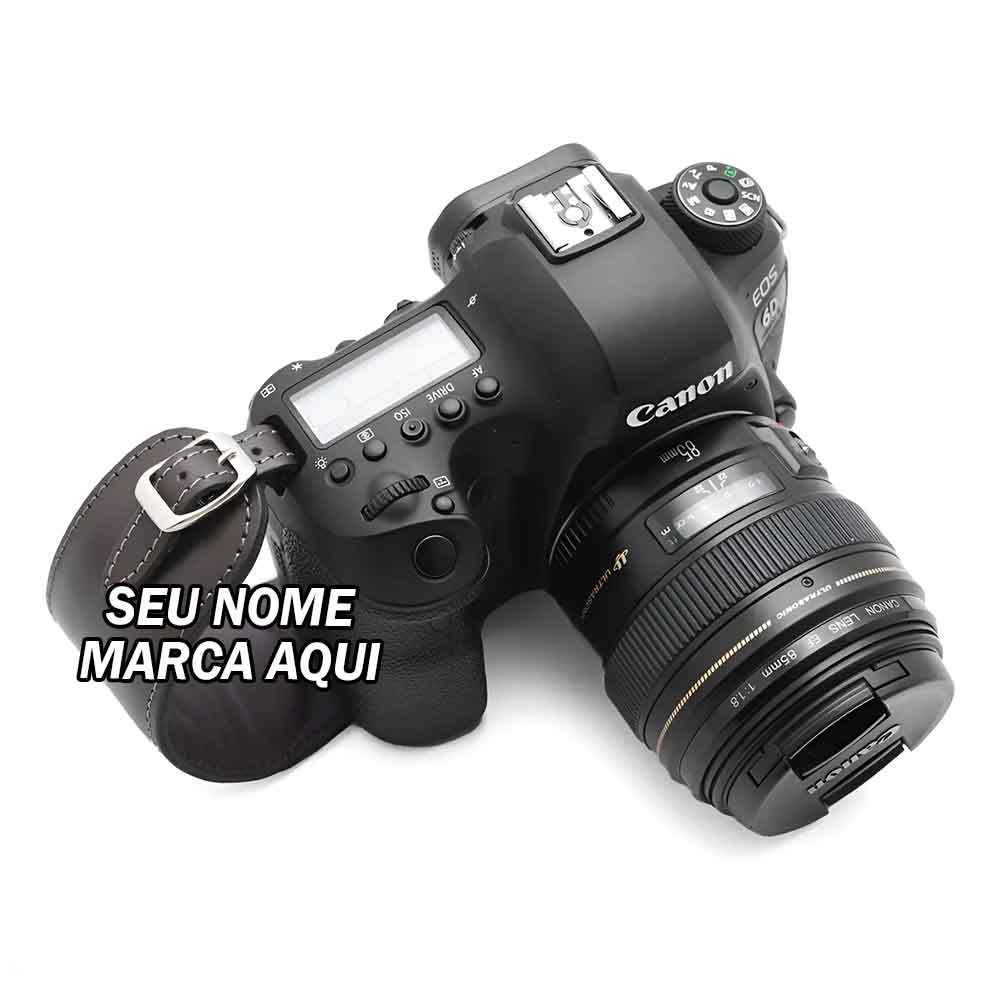 Alça Para Câmera Fotográfica Em Couro Legitimo + 1 Parafuso ...