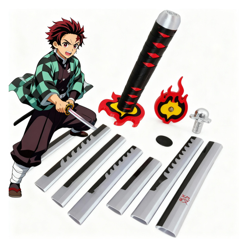 Katana Tanjiro v2 – Demon Slayer (Kimetsu no Yaiba) Retrátil | Shopee ...