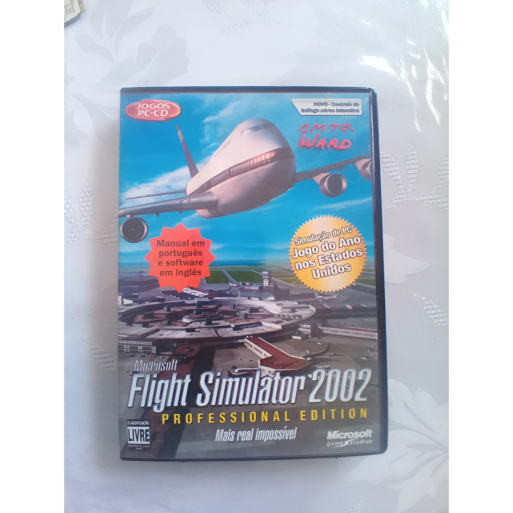Flight Simulator 2002 para Pc com Os 3 Discos | Jogo de Videogame