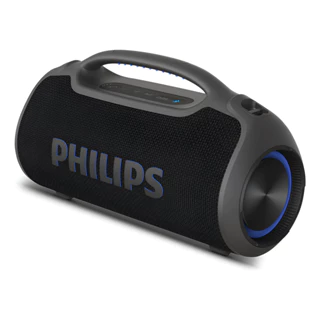 Caixa de Som Bluetooth Philips TAX400B 200W RMS Boombox Portátil com Bateria 15h IP66 Resistente à Água Power Bank Integ em Oferta na Shopee