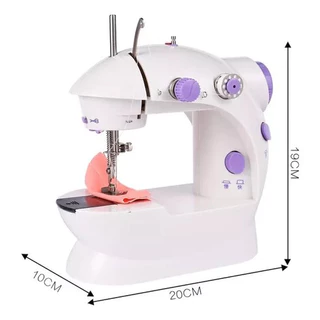 Mini Máquina Costura Portátil 4 Em 1 Com Pedal - Bivolt 110V/220V
