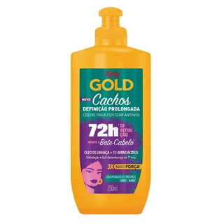 Creme para Pentear Niely Gold Cachos Definição Prolongada 250ml em Oferta na Shopee