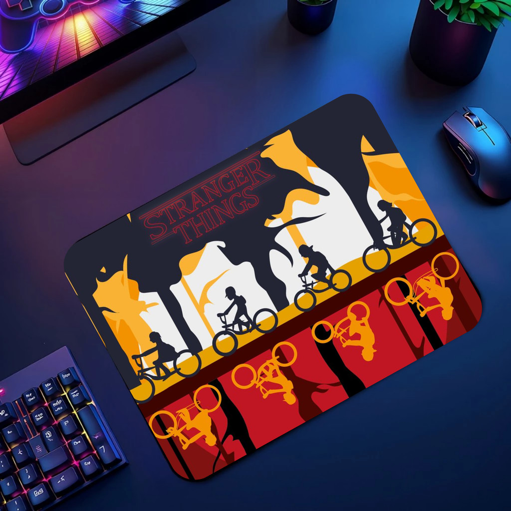 Mouse Pad Stranger Things Antiderrapante Quadrado Premium 21x18cm ...