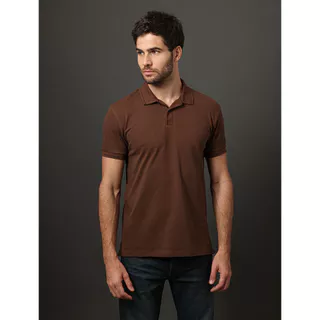 Polo Masculina Etiqueta Calvin Klein Jeans - Marrom em Oferta na Shopee