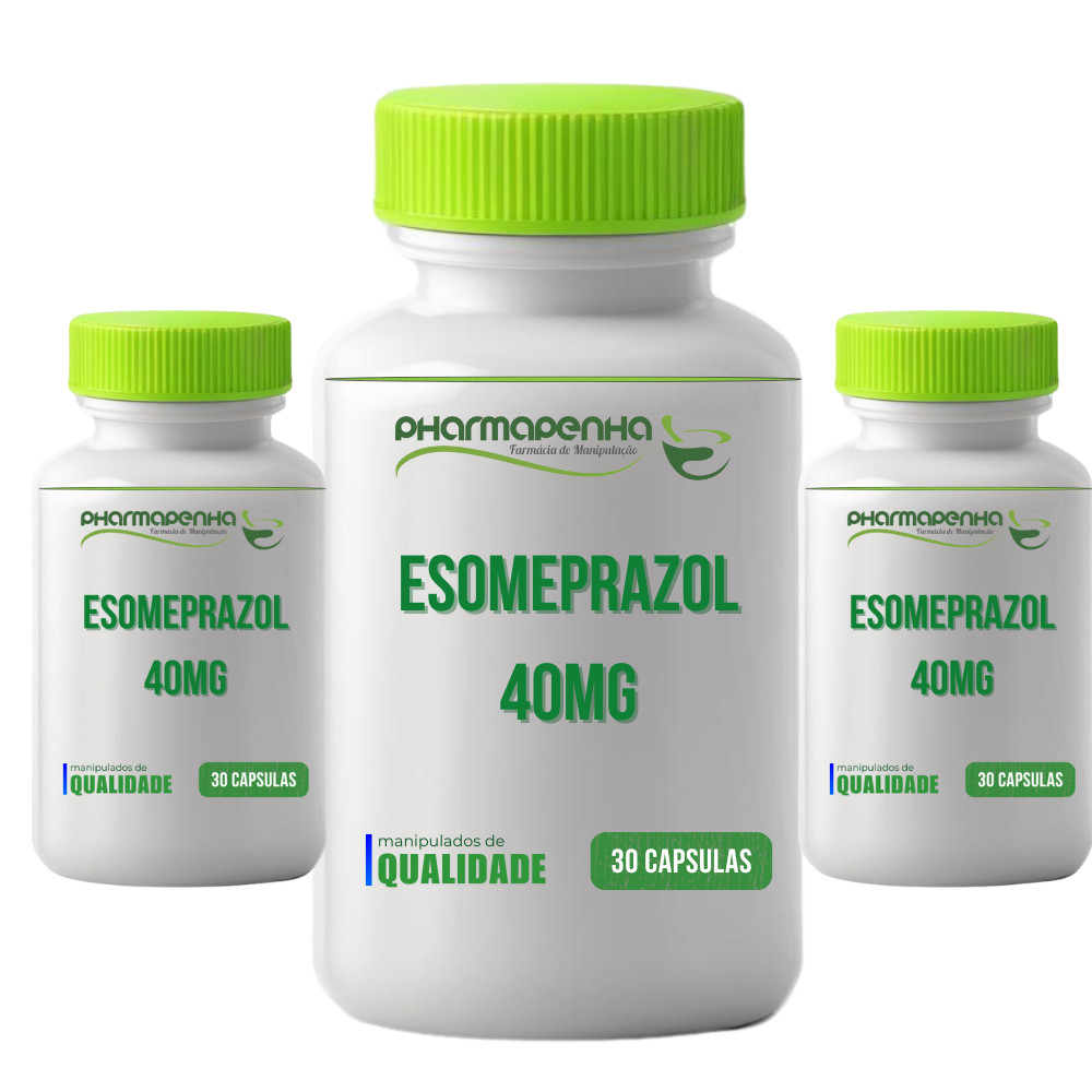 3 Potes Esomeprazol 40mg 30 capsulas cada | Shopee Brasil