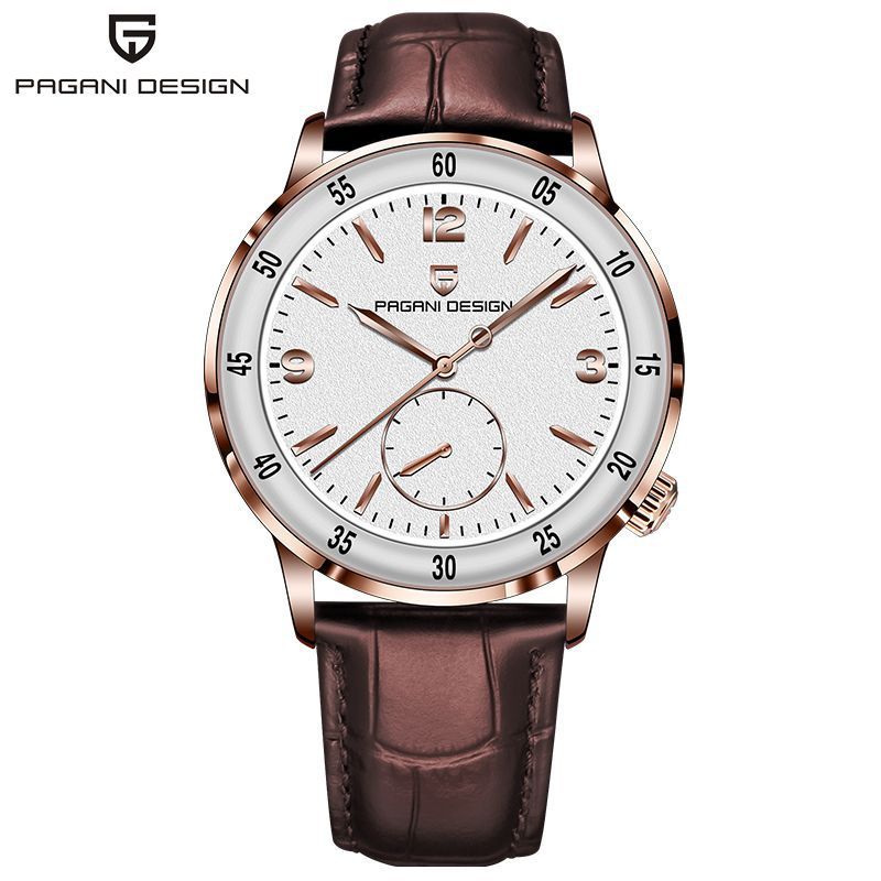 PAGANI DESIGNB PAGANI DESIGNB Nova Moda Relógio Mecânico Masculino Dupla Imprensa Borboleta Fivela Cinto PD-1790