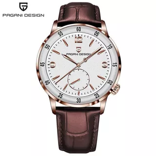 PAGANI DESIGNB PAGANI DESIGNB Nova Moda Relógio Mecânico Masculino Dupla Imprensa Borboleta Fivela Cinto PD-1790