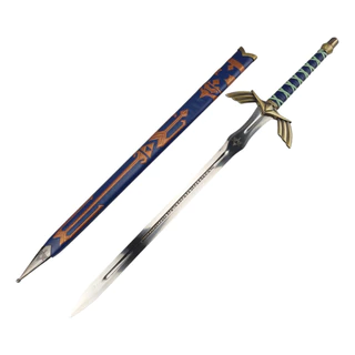 E-Spada Em Metal Master Sword De Link Haste Metal Ornamento Decorativo Brinquedo Cosplay Coleção