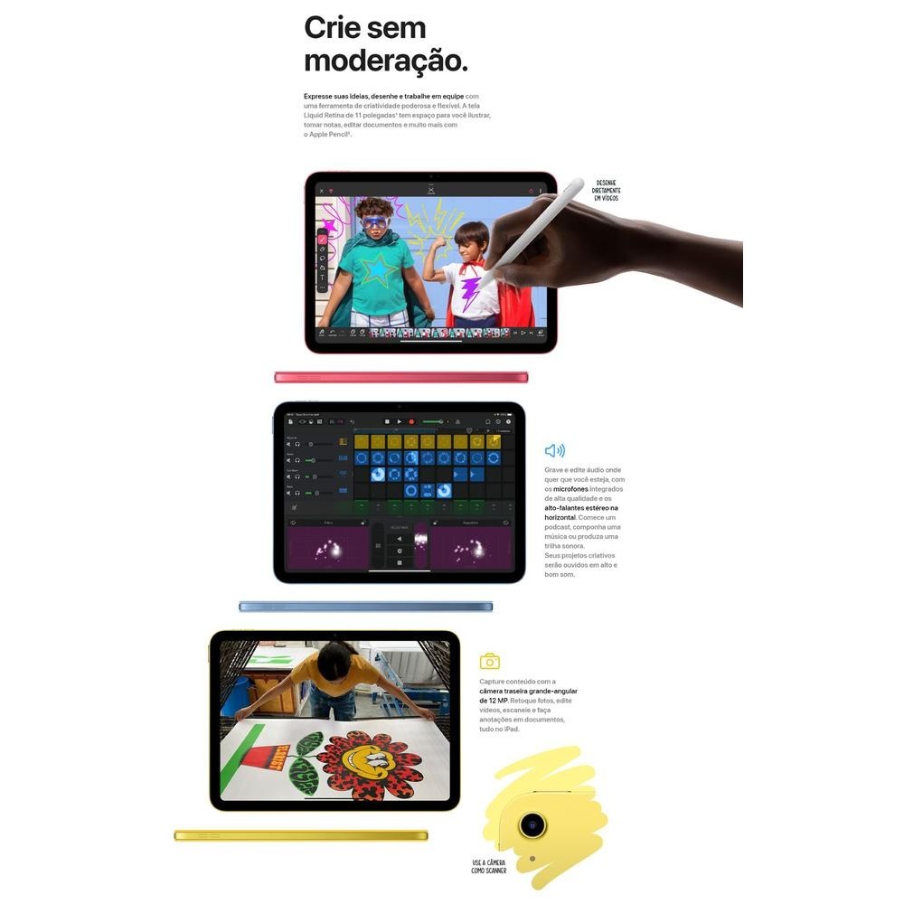 Apple iPad 11ª Geração A16 128GB Wi-Fi Novo Lacrado + Garantia