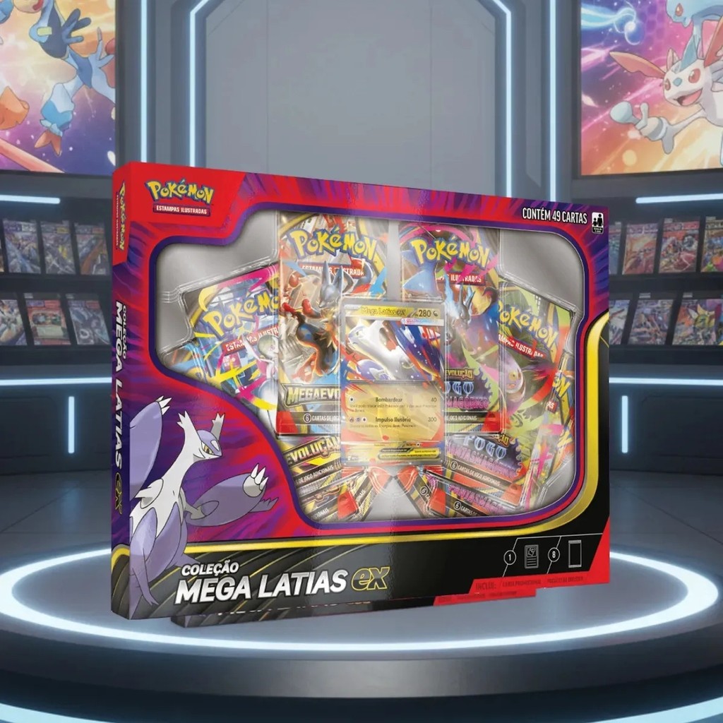Pokémon Mega Latias Baralho Ex 49 Cartas Holo 2025 - Copag