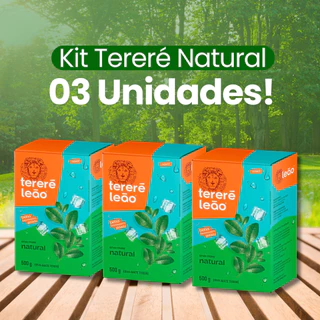 Kit 03 Tereré Tradicional 500g Leão em Oferta na Shopee