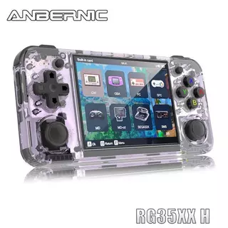 ANBERNIC RG35XX H Retro Console De Jogos Portátil Tela IPS De 3.5 Polegadas Sistema Linux Cartão 64G TF Integrado 5528 S em Oferta na Shopee