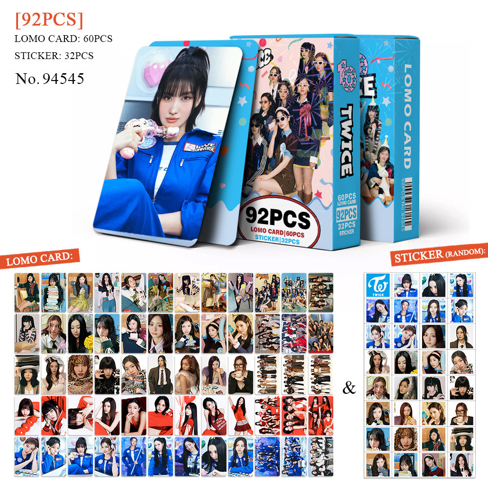 55pcs TWICE Lomo cards NEWS ROOM Album JAPAN SEASON'S GREETINGS