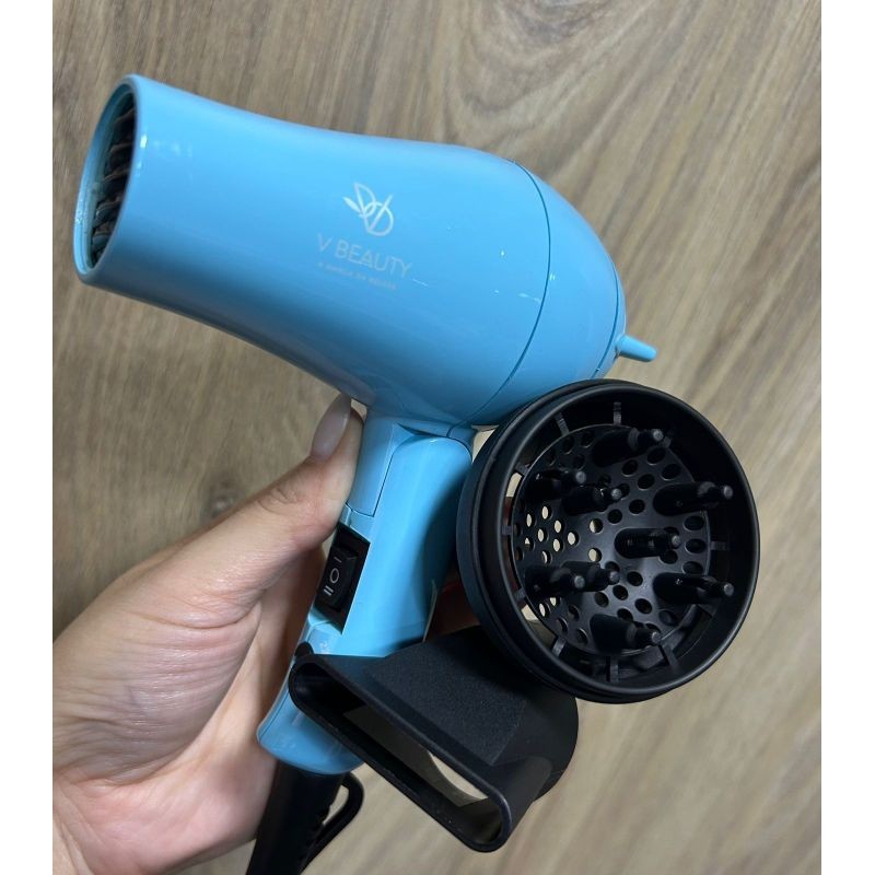 Secador de Cabelo com difusor bivolt de viagem infantil 2 velocidades 1200W