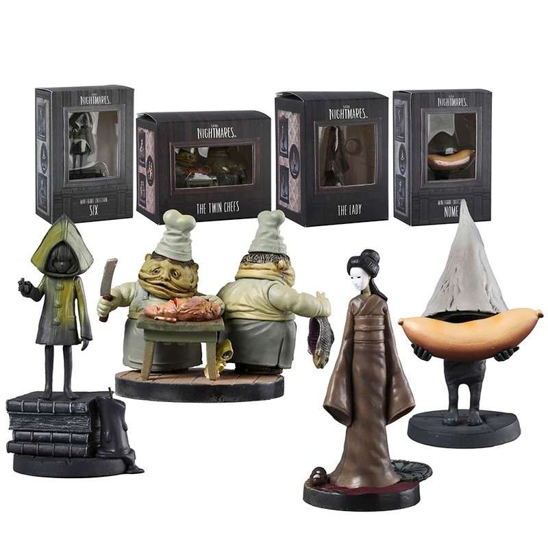 LITTLE NIGHTMARES フィギュア 4体セット Little Nightmares The Twin Chefs/Lady PVC Figura Modelo Estatueta