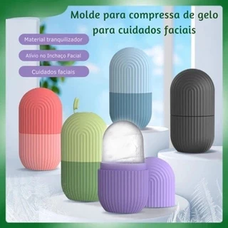 Rolo Facial De Gelo Massagem Silicone Cuidado Com A Pele Rosto Corpo Acalma Pronta Entrega