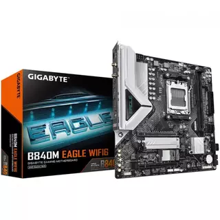 Placa Mãe Gigabyte B840M Eagle WIFI6, Chipset B840, AMD AM5, MATX, DDR5 em Oferta na Shopee