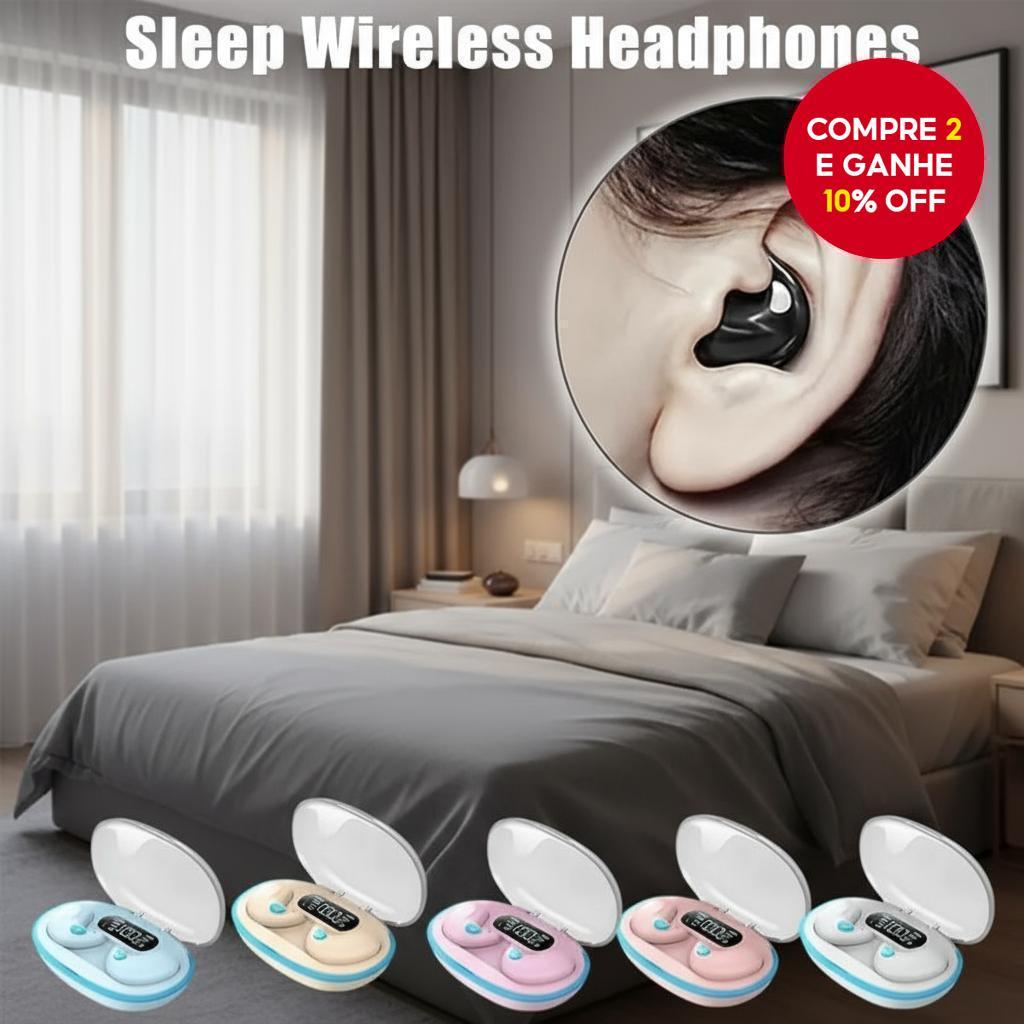 X55 Fones de Ouvido Bluetooth para Dormir, Sem Fio, Graves Potentes ...