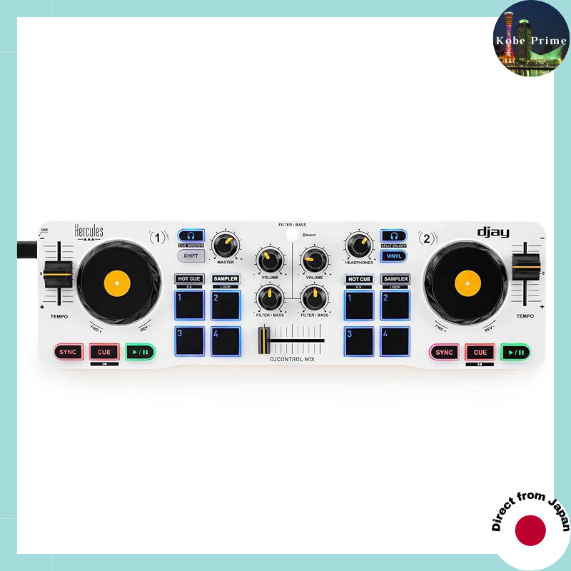 Hercules DJControl Mix – Controlador De DJ Sem Fio Compatível Com