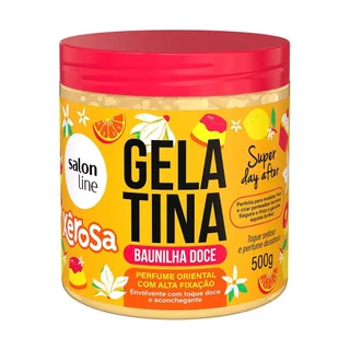 Gelatina Capilar Salon Line Xêrosa Baunilha Doce 500g em Oferta na Shopee