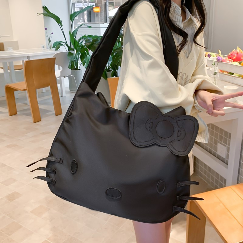 Nova bolsa de Ombre fofa da Hello Kitty de grande capacidade All-Match Commuter Handba