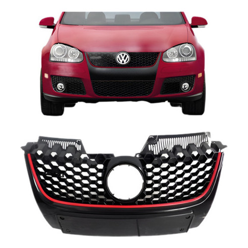 Grade Colméia Vw Jetta Sporty Europeu Estilo Gti Vermelha