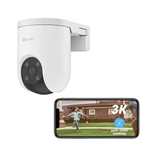 Camera de segurança externa Ezviz H8C Pro resolução 3k wi-fi visão noturna colorida 360° em Oferta na Shopee