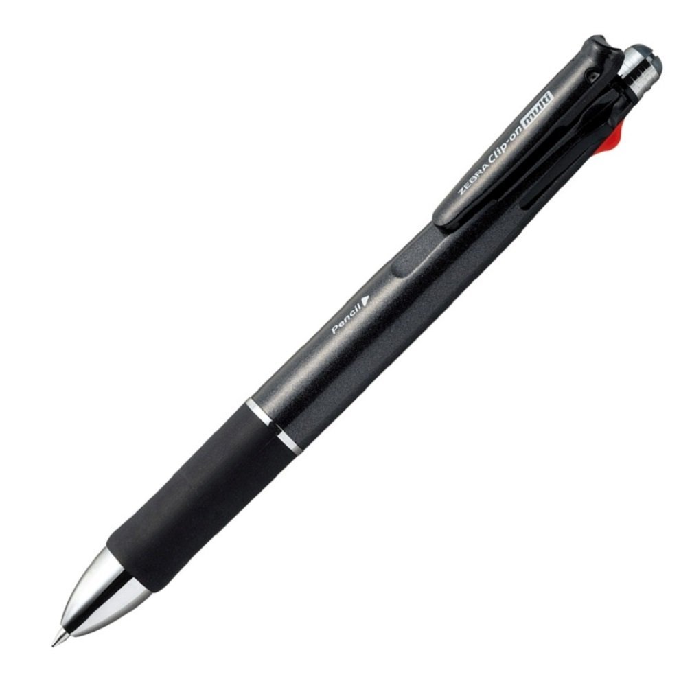 Caneta Multifuncional Zebra 4 Cores Sharp Clip-on Multi 1000 Preto
