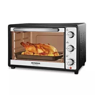 Forno Elétrico 52L Grand Family II Mondial 1800W Preto/Inox FRN-52-B -220V em Oferta na Shopee