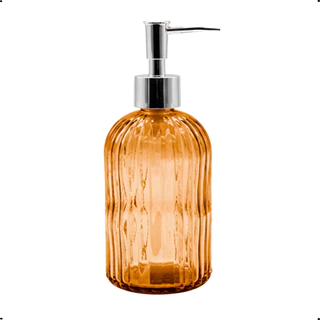 Dispenser Líquido Vidro Marrom 420ml