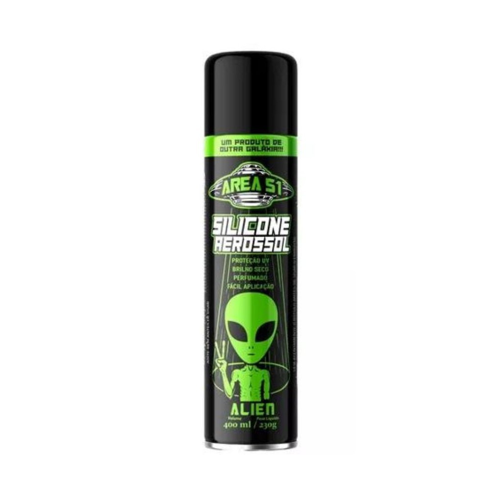 Destaque Silicone Spray Perfumado Alien 400ml Centralsul | Shopee Brasil
