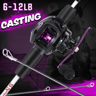 Sougayilang Vara De Pesca E Carretel Resistente, 1.65m/5.41 Pés, Combinação 18 + 1BB 6-12LB, Peso Máximo De Linha, A