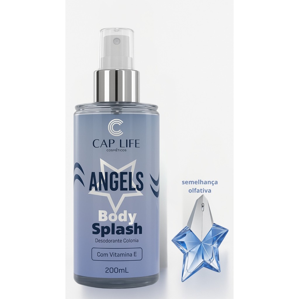 Body Splash Angels 200ml - Cap Life | Shopee Brasil