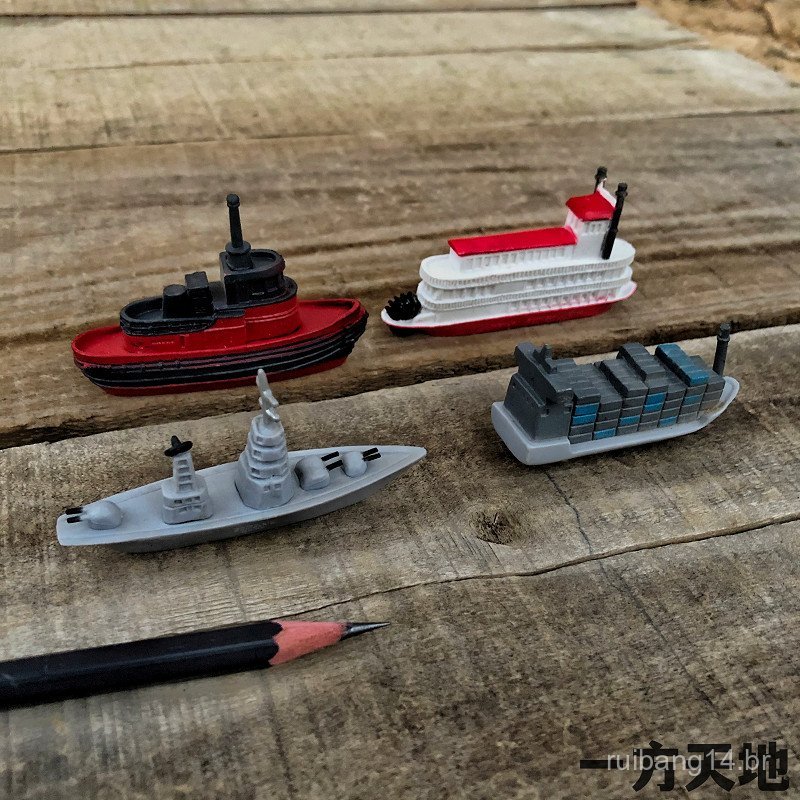 Modelo de Cena Simulação Miniatura Mini Navio Navio de Cruzeiro Navio ...
