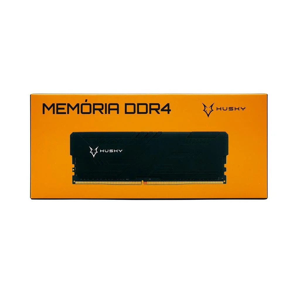 Memória RAM Husky Impulse, 8GB, 2666MHz, DDR4, CL16, Preto - HRM001082616PT