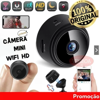 Câmera A9 Mini HD - Conexão Wi-Fi, Sensor de Movimento, 110V, Gravação em Cartão + Envio Imediato em Oferta na Shopee