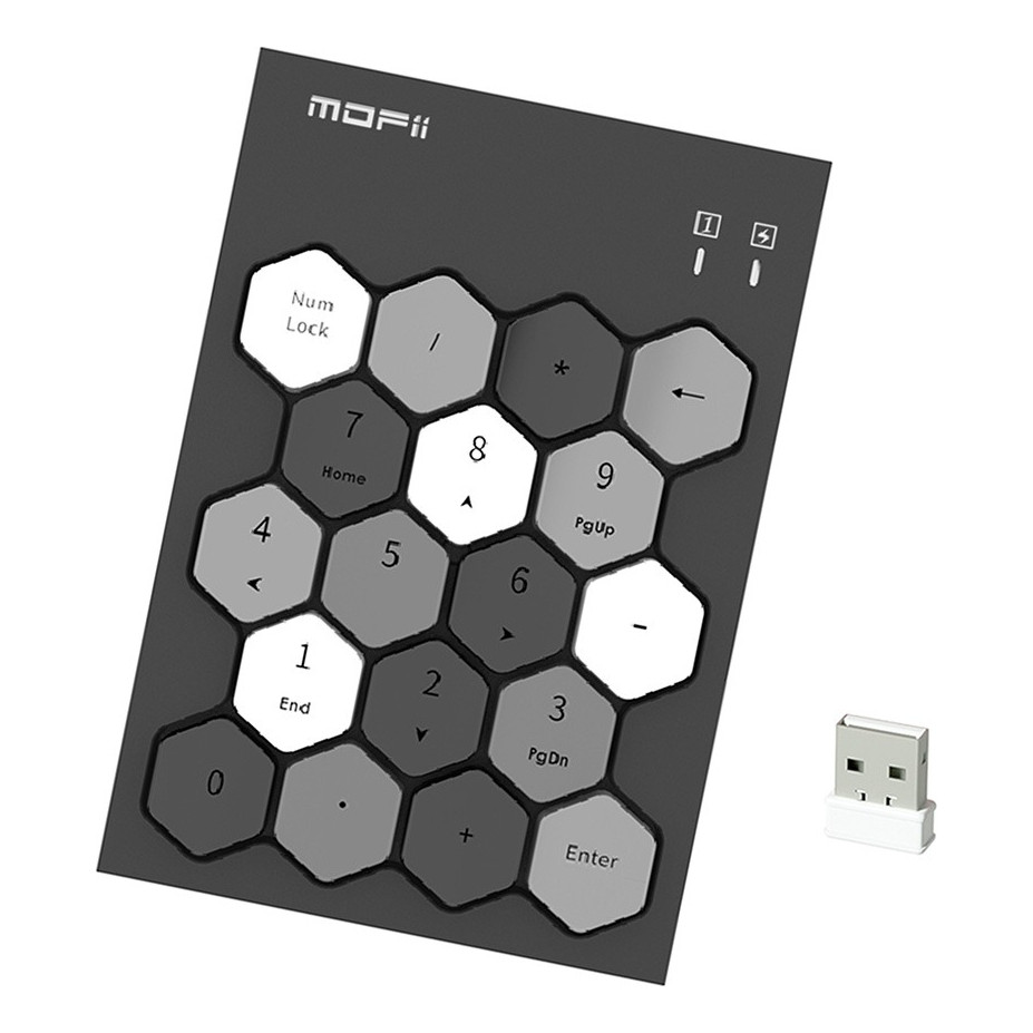 Mofii Sk660 Wireless Numeric Keypad In Black | Shopee Brasil