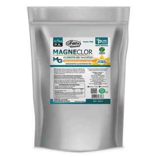 Magneclor Cloreto De Magnésio Suplemento Alimentar Em Pó Unilife Contém 1kg em Oferta na Shopee
