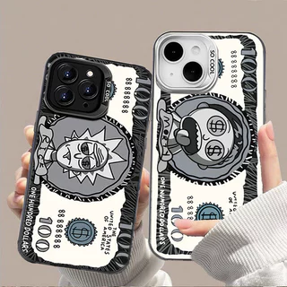 Capa Para iPhone 17 Pro Max 17Air 16 15 13 11 14 12 11 Xs XR 7 8 Plus emoticons Dólar Caso De Telefone Xianzhi05