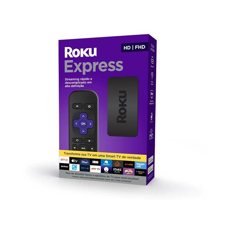 Roku Express Streaming player Full HD - 3930BR | Shopee Brasil