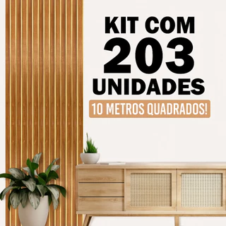 Kit de até 203 10M² Placas Ripadas acompanha dupla face ,em MDF Premium para Decoração(ENVIO IMEDIATO)