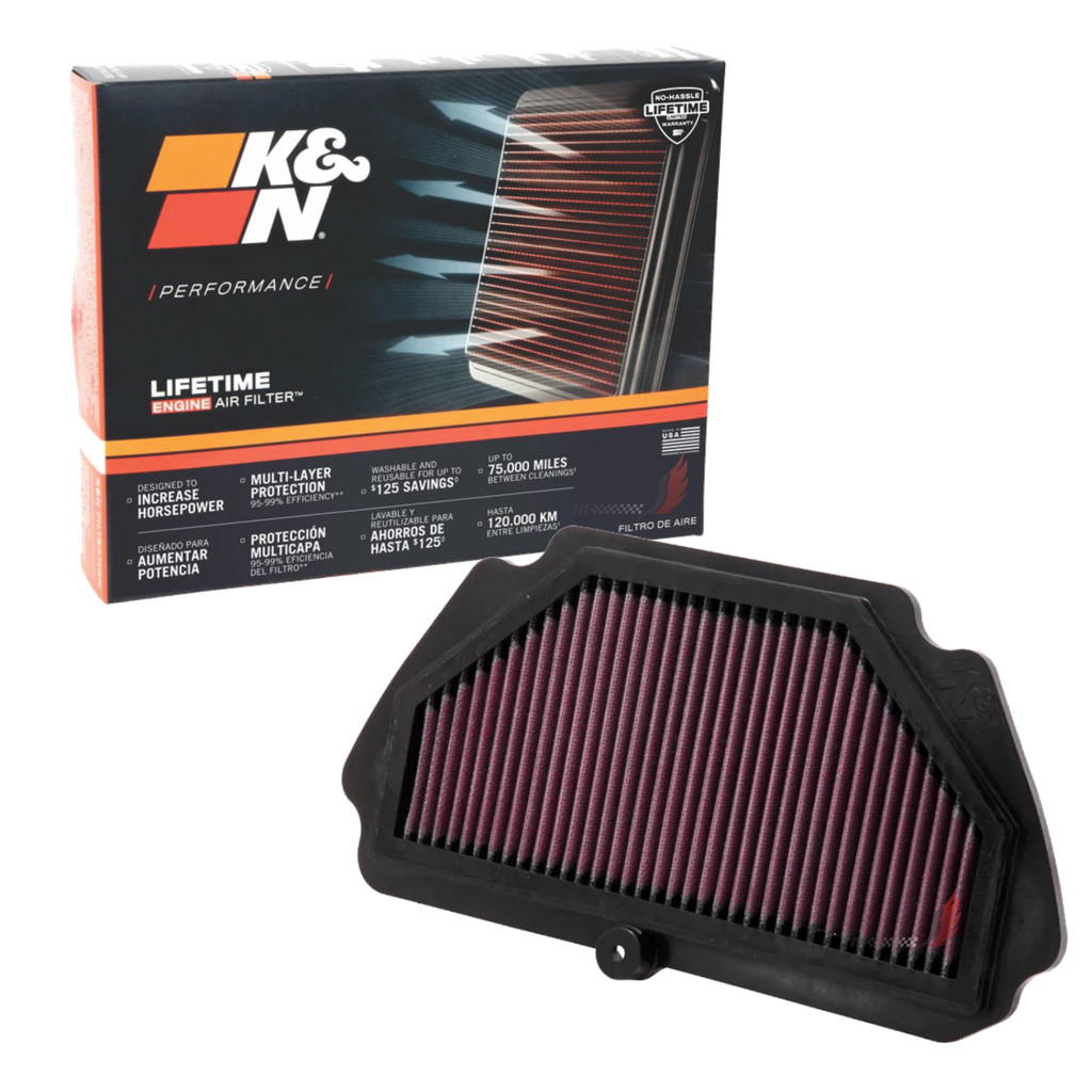 Filtro Ar Kn K&n Esportivo Kawasaki Zx6r Zx6 Zx-6r 636 R De 2009