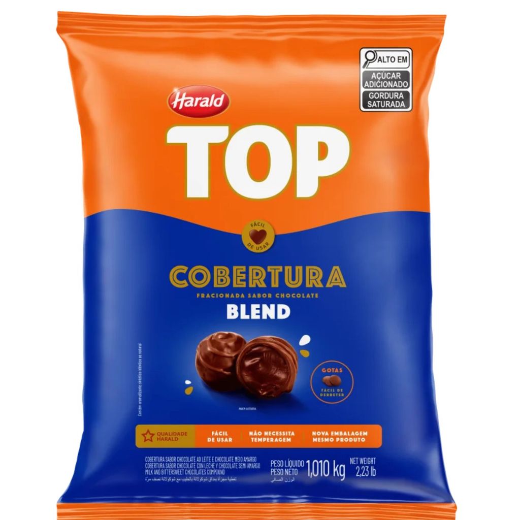 Chocolate Gotas Blend Harald Top Fracionado 1,01 Kg