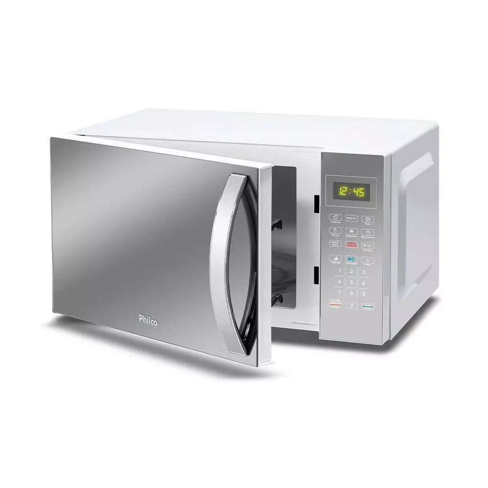 Micro ondas Philco 28L Limpa Fácil PMO30E 1100W Prata 110V