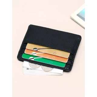 Carteira Para Cartões Em Couro Sintético Com 3 Variações De Cores - 10x7,5cm