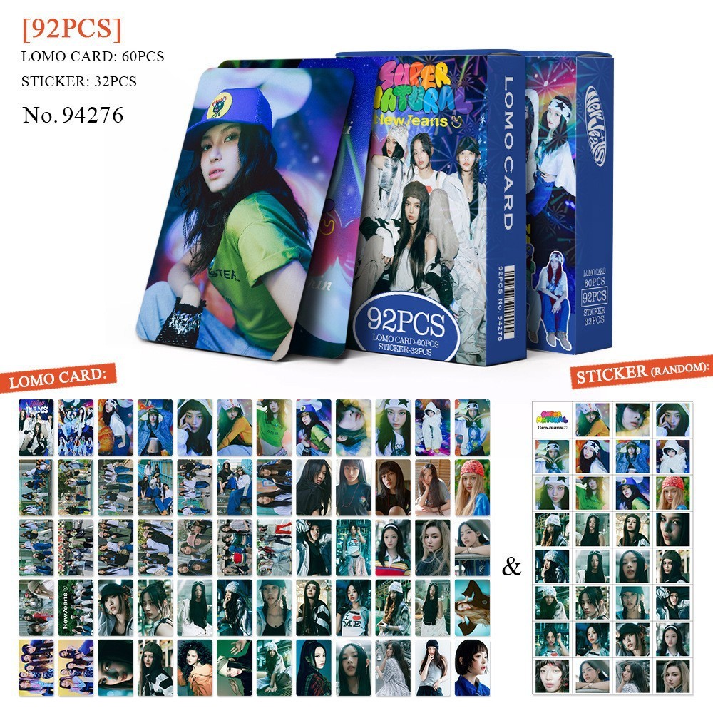 55pcs/box NJ Photocards Album Billboard BBMAS Lomo Cards GET UP